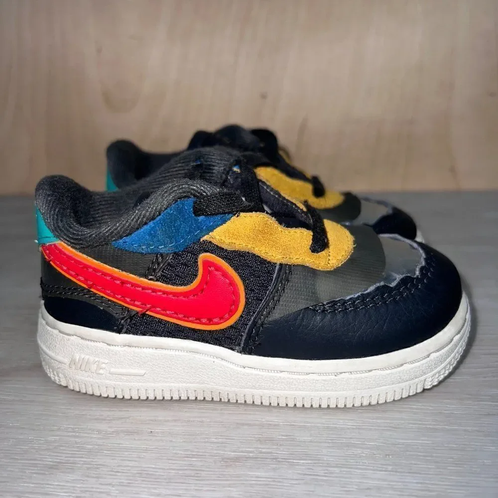 Nike Air Force 1 Low TD 'Black History Month'‎ CV2416-001 Toddler 6C